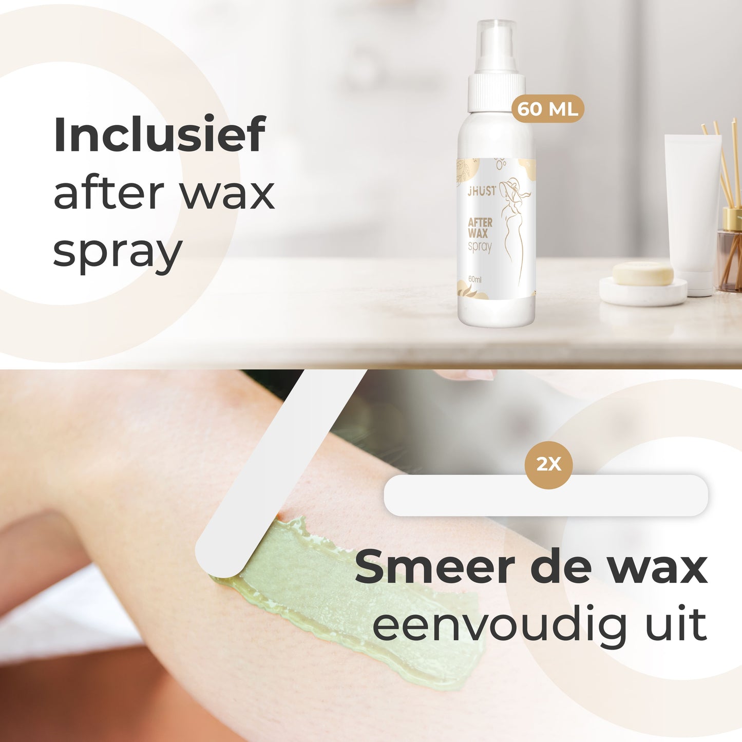 JHust Professionele Wax Apparaat SET Wit