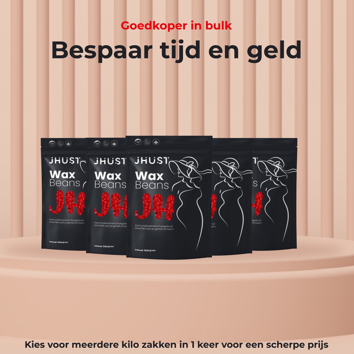 JHust Wax Beans Strawberry 1KG