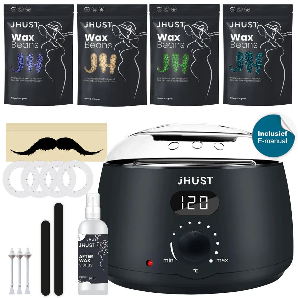 JHust® Professionele Wax Apparaat Set – Zwart