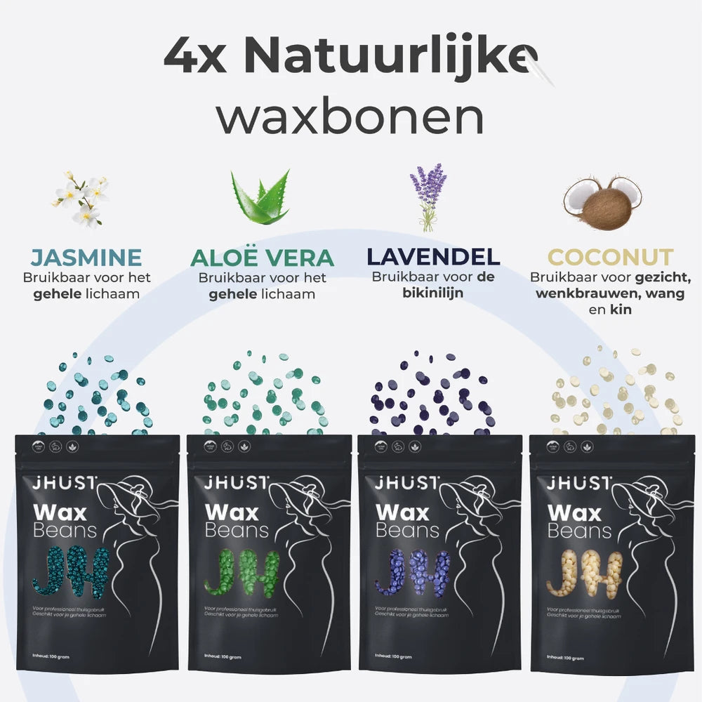 JHust® Professionele Wax Apparaat Set – Zwart