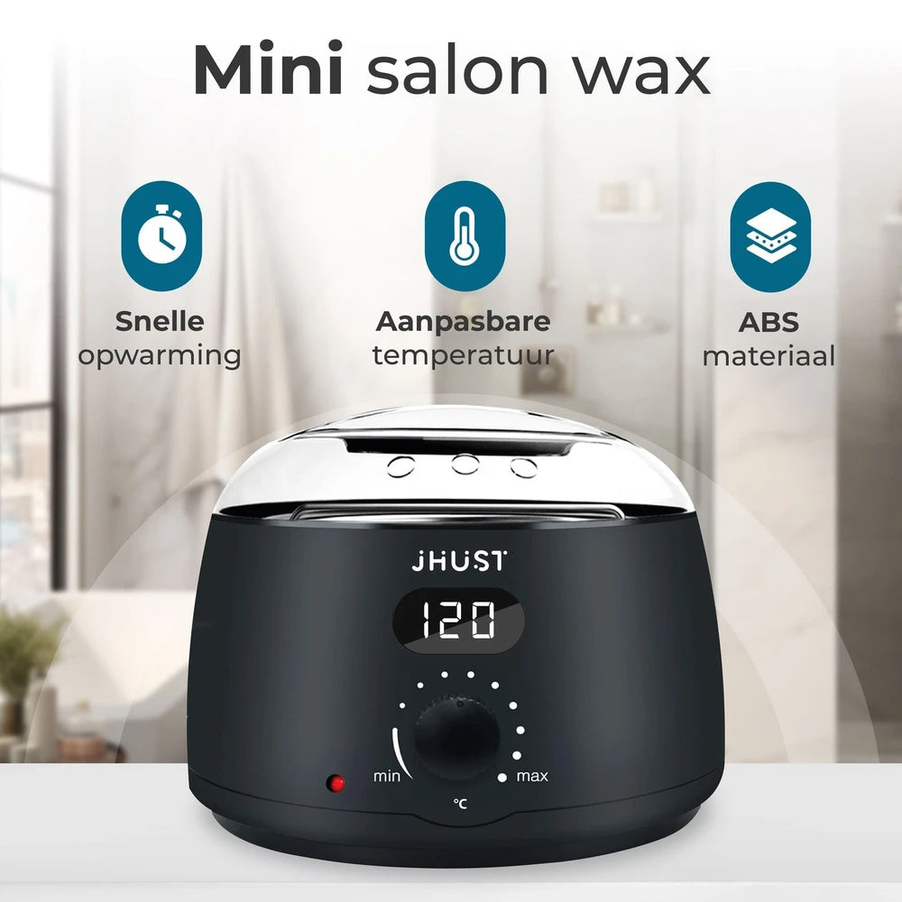 JHust® Professionele Wax Apparaat Set – Zwart