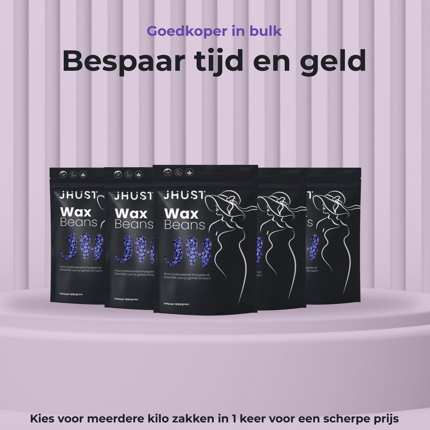 Brazilian Hard Wax Beans Lavendel 1KG