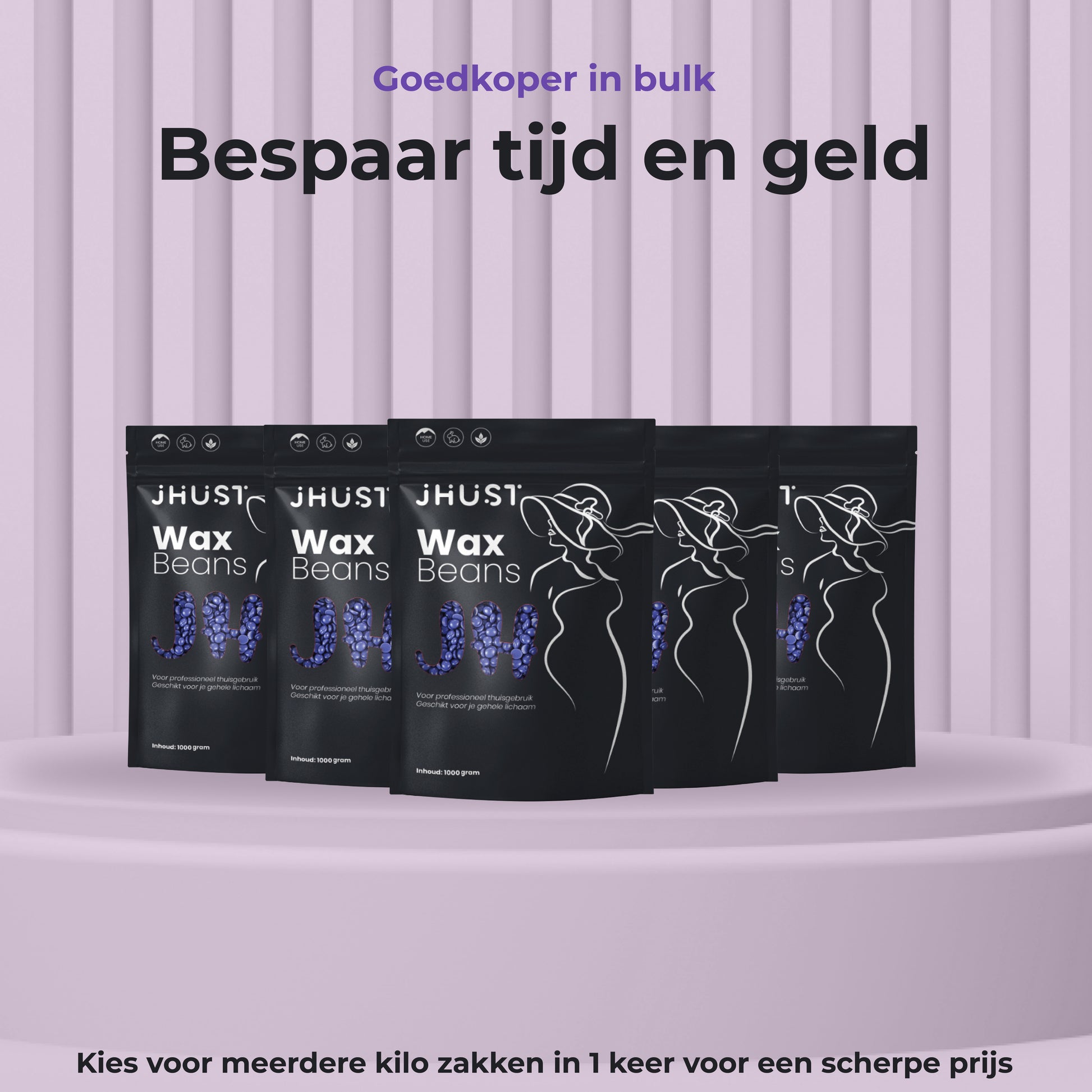 Brazilian Hard Wax Beans Lavendel 1KG