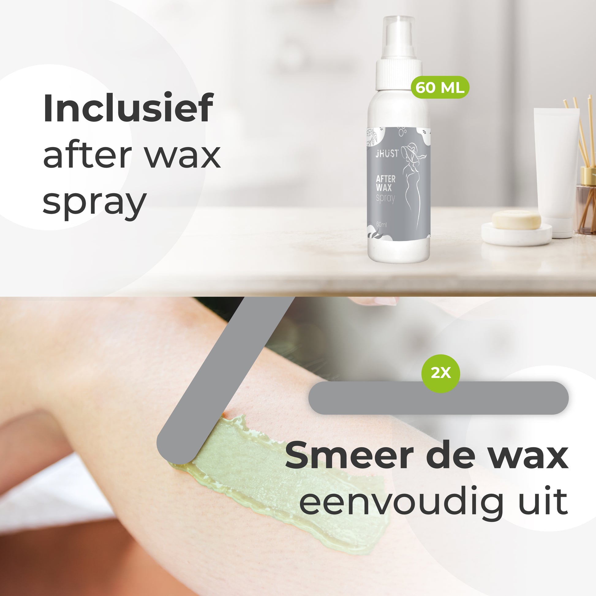 Accessoires voor precisiewaxen: snorstickers en neusstokjes