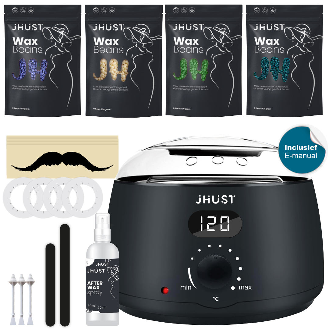 JHust® Professionele Wax Apparaat Set – Zwart