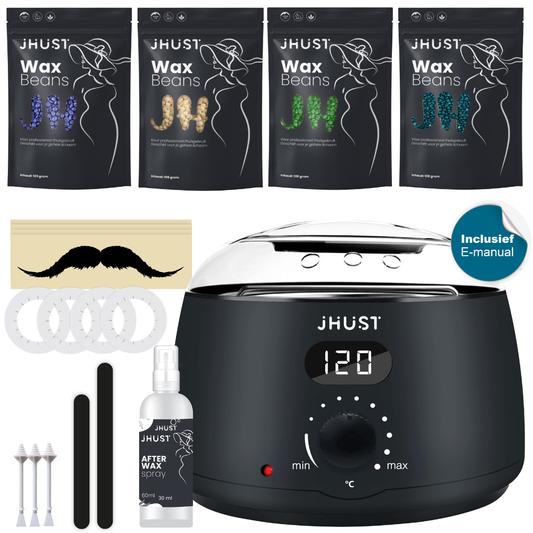 JHust® Professionele Wax Apparaat Set – Zwart