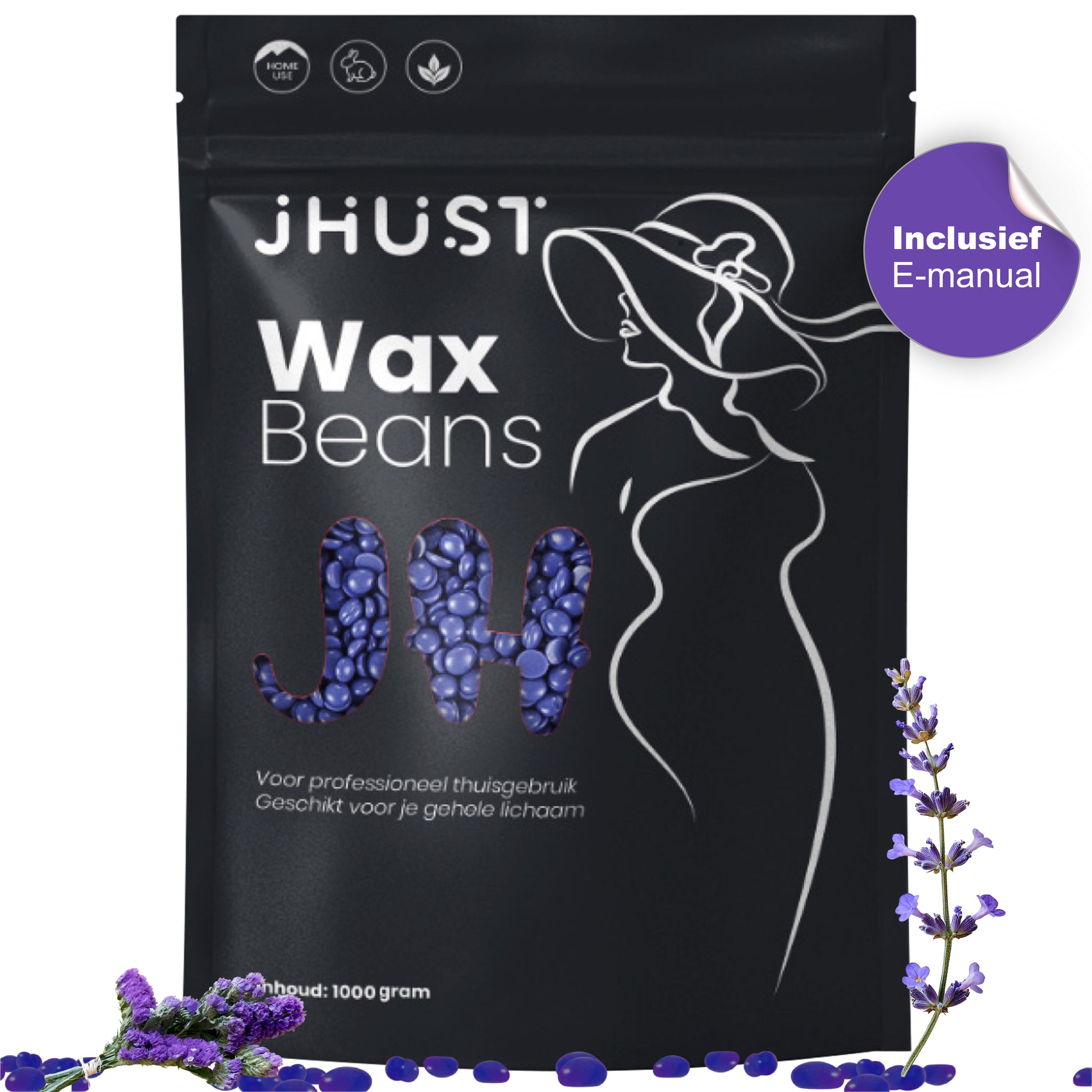 JHust Wax Beans Lavendel 1KG