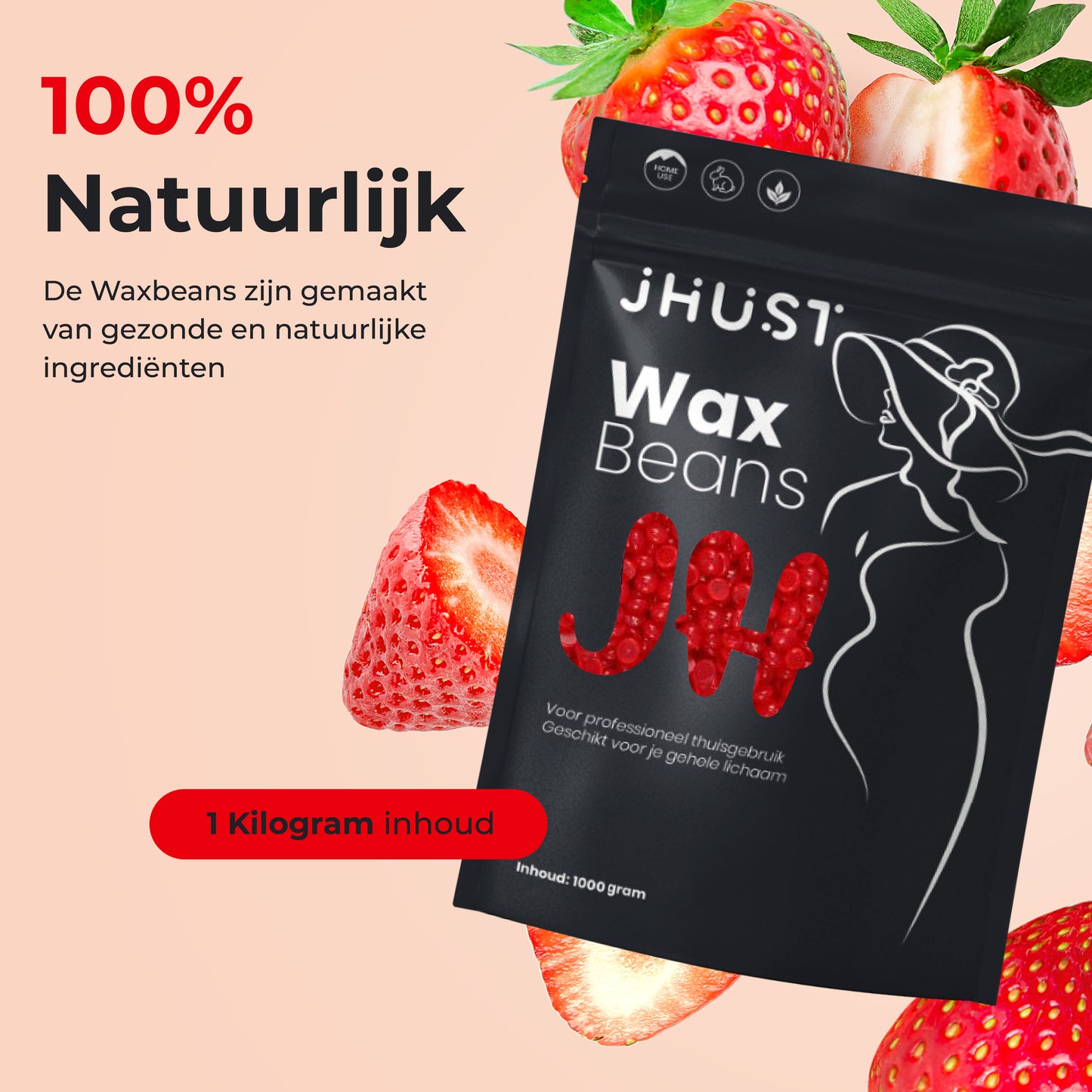 JHust Wax Parels 1 KG Stawberry
