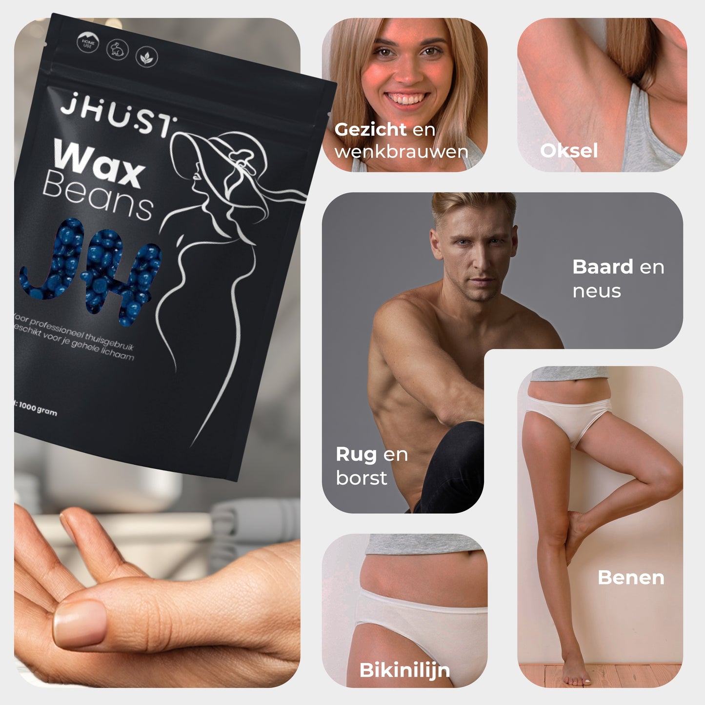 JHust Wax Beans Azulene 1KG