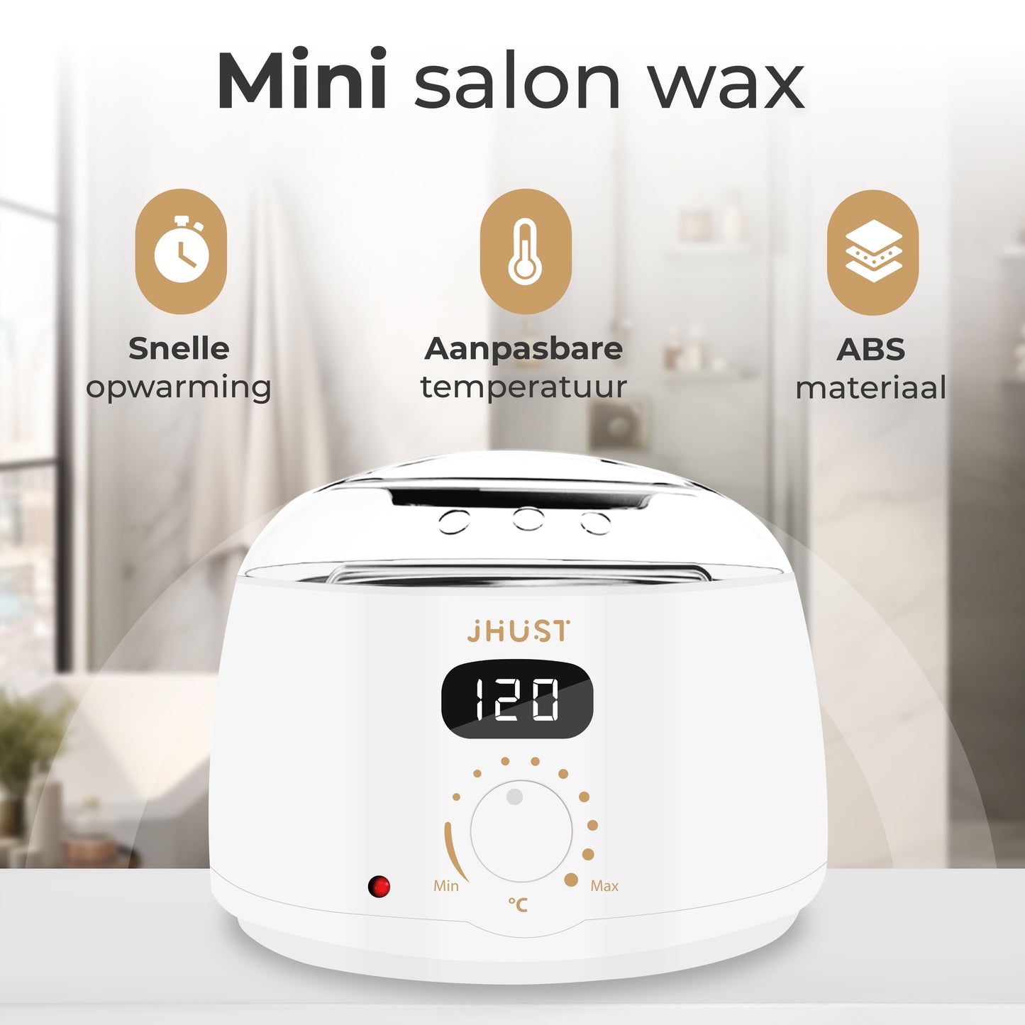 JHust Professionele Wax Apparaat SET Wit