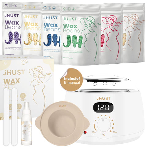 JHust Professionele Wax Apparaat SET Wit