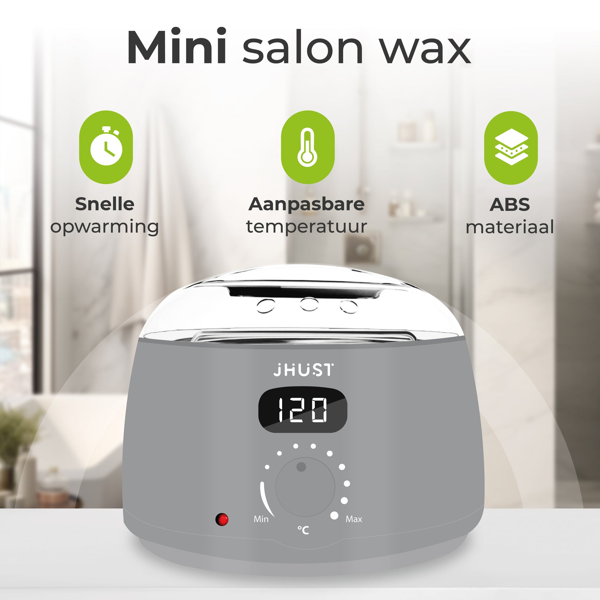 Professioneel waxen thuis met JHust wax set grijs