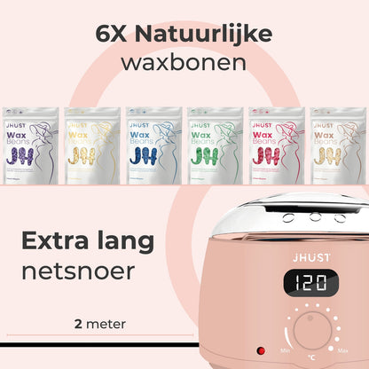 Ontharings apparaat met wax beans