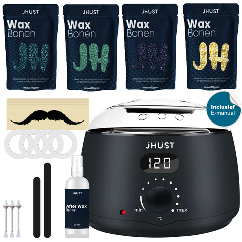 JHust Professionele Wax Apparaat SET Zwart