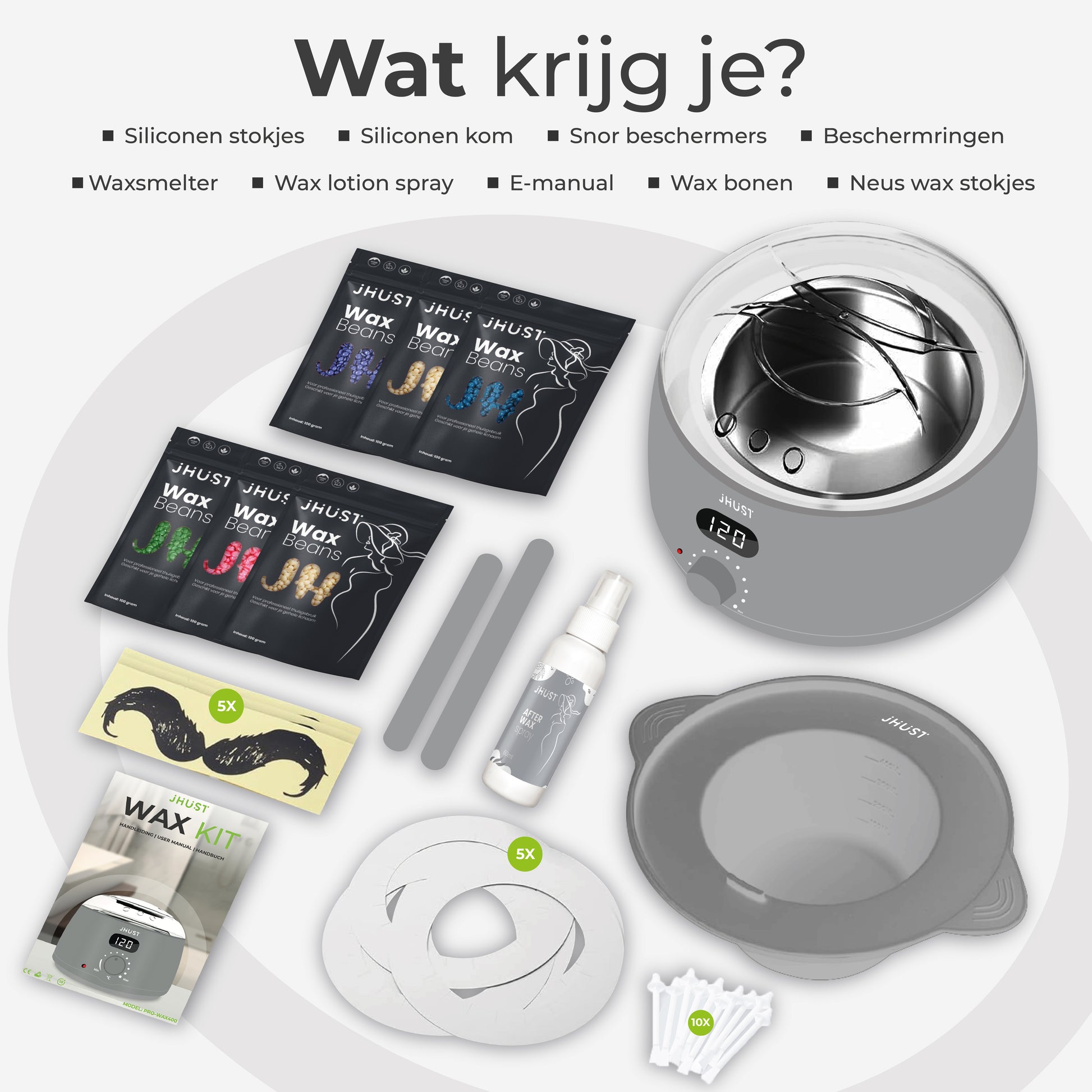 JHust wax apparaat verwarmt waxbonen snel en gelijkmatig, zodat je direct een zijdezachte huid kunt krijgen zonder naar de salon te gaan.