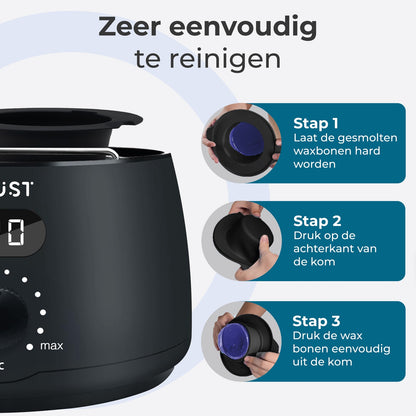 Wax verwarmer die gemakkelijk te reinigen is